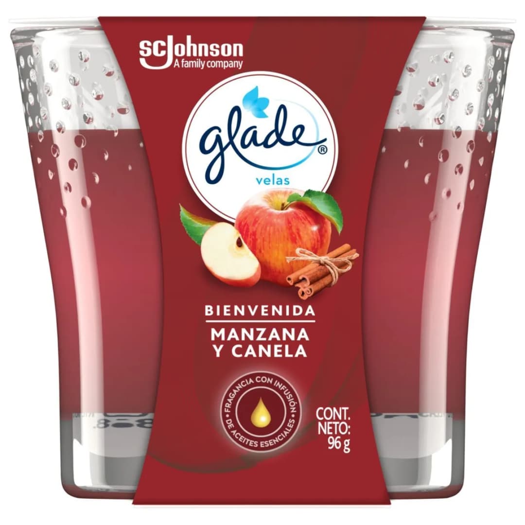 Vela Aromatizante De Ambiente Glade Manzana Y Canela 96 g