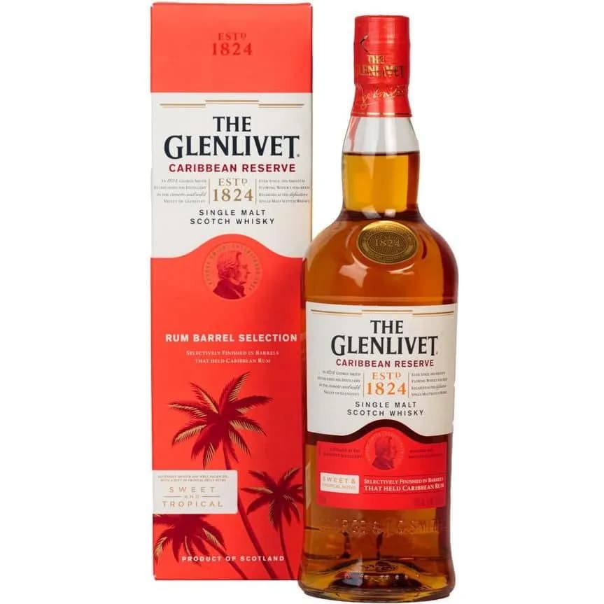 Whisky Escocés The Glenlivet Reserva Caribeña 750 ml