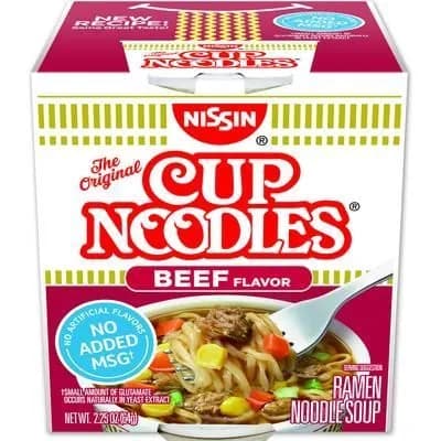 Fideos Instantáneos Nissin Sabor Carne 64 g