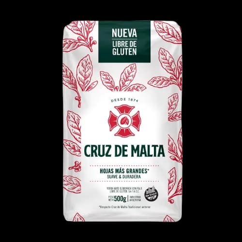 Yerba Mate Cruz de Malta Suave 500g