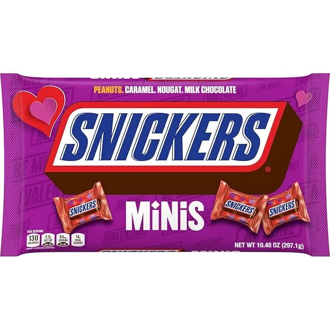 Chocolates Minis de snickers 10,48 Oz