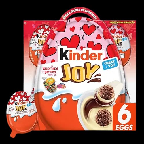 Huevo del día de San Valentín Kinder Joy 6 Und
